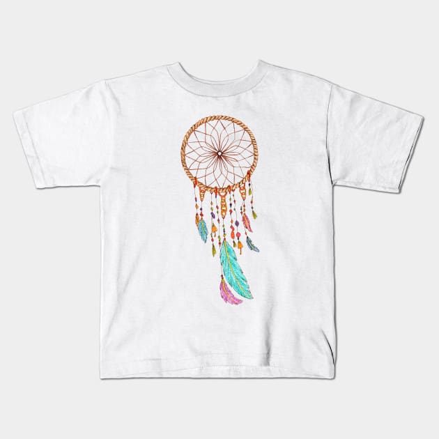 Dream Catcher Kids T-Shirt by lisenok